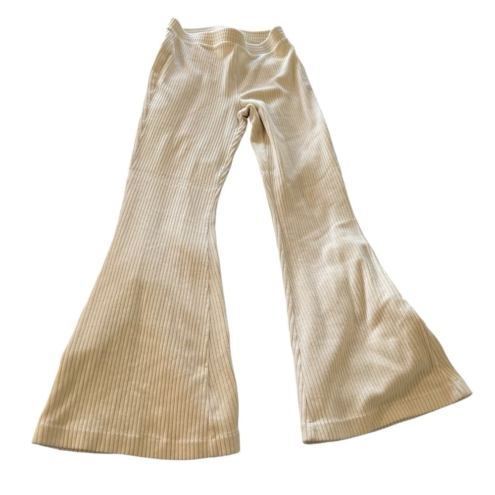 Aerie Cream Flare Pants